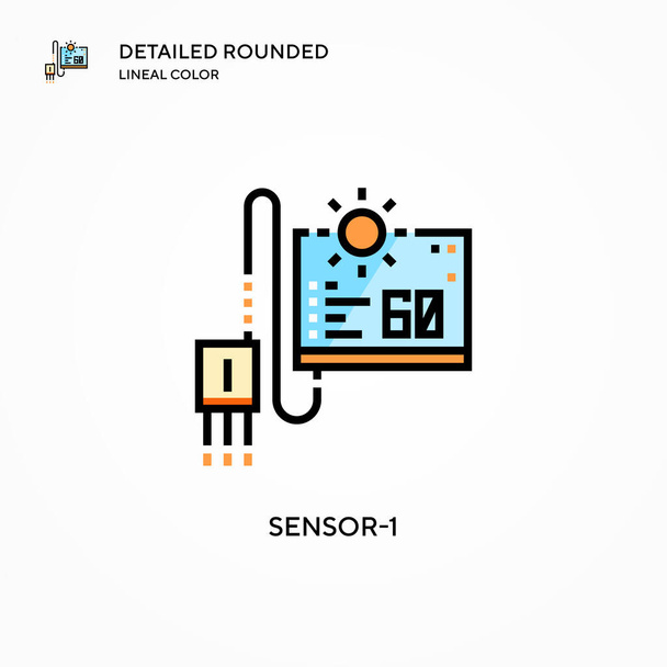 Sensor-1 vector icon. Modern vector illustration concepts. Easy to edit and customize. - Vector, Image