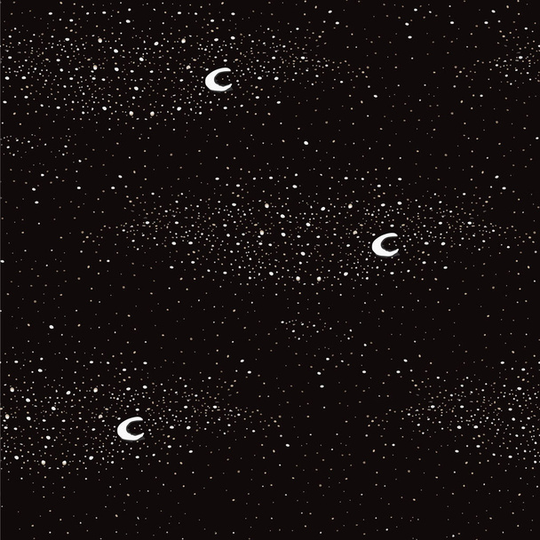 ハリスミス上空の星空のシームレスなパターン - ベクター画像