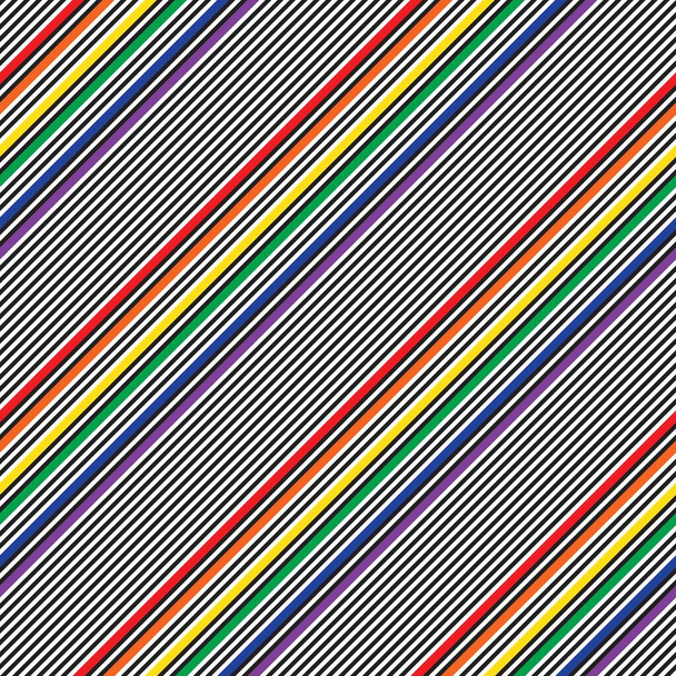 Радужная диагональ полосатый бесшовный фон шаблона подходит для моды текстиля, графики - Вектор,изображение