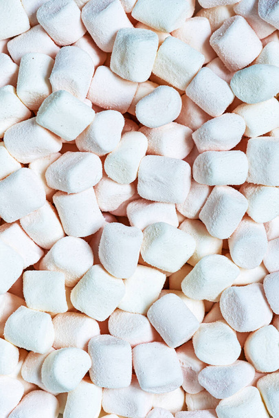 Textur weißer Marshmallows, abstrakter Hintergrund - Foto, Bild