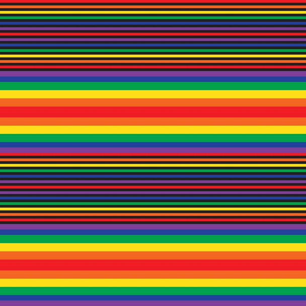 Rainbow Vaaka raidallinen saumaton kuvio tausta sopii muoti tekstiilit, grafiikka - Vektori, kuva