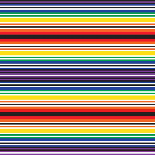 Rainbow Horizontal rayas sin costuras patrón de fondo adecuado para textiles de moda, gráficos
 - Vector, imagen