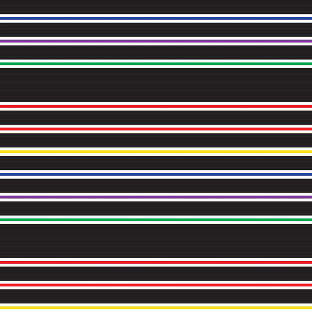 Rainbow Horizontal rayé fond de motif sans couture adapté pour les textiles de mode, graphiques - Vecteur, image