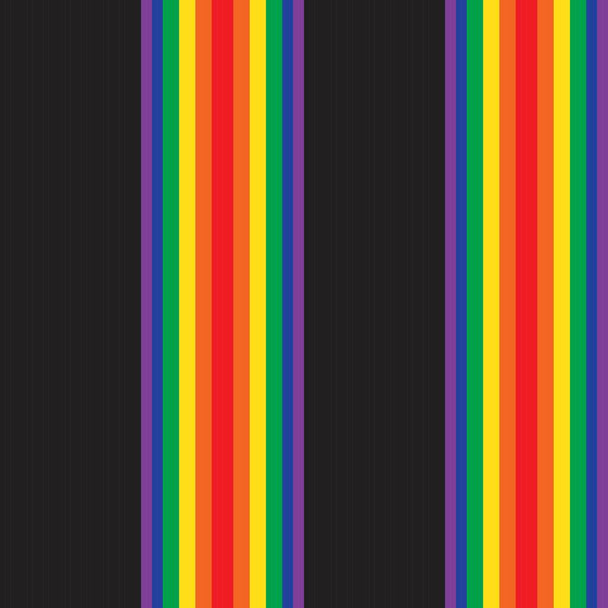 Regenbogen vertikal gestreifte nahtlose Muster Hintergrund geeignet für Modetextilien, Grafiken - Vektor, Bild