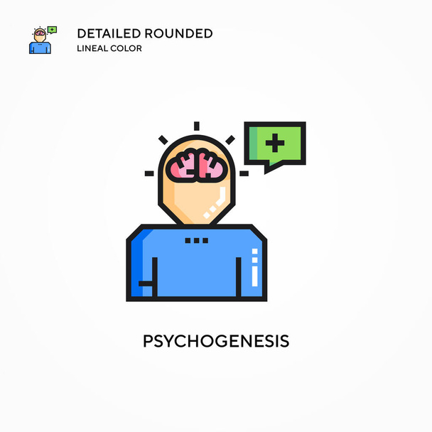 Psychogenesis vector icon. Modern vector illustration concepts. Easy to edit and customize. - Vector, Image