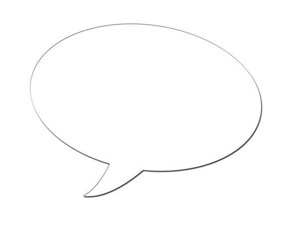 Bolha de fala em branco em uma ilustração - Foto, Imagem