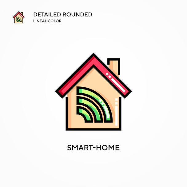 Smart-home vector icon. Modern vector illustration concepts. Easy to edit and customize. - Vector, Image