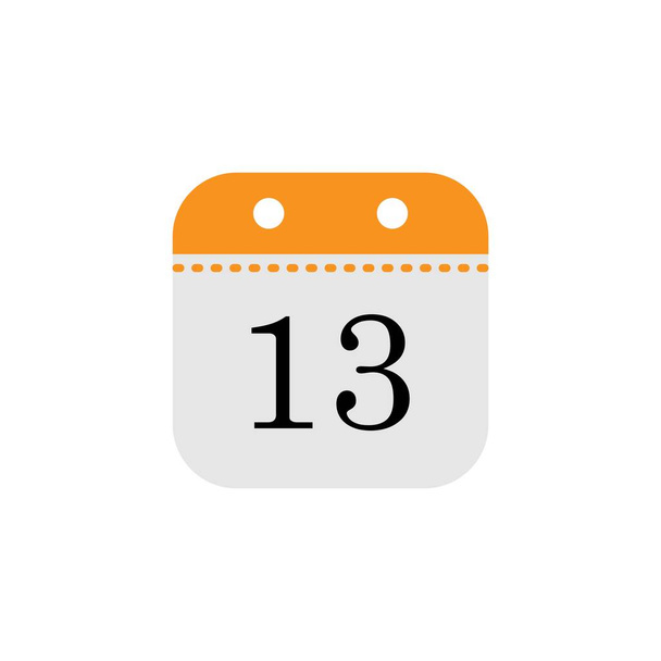 Modelo de design de ícone de data de calendário - Vetor, Imagem