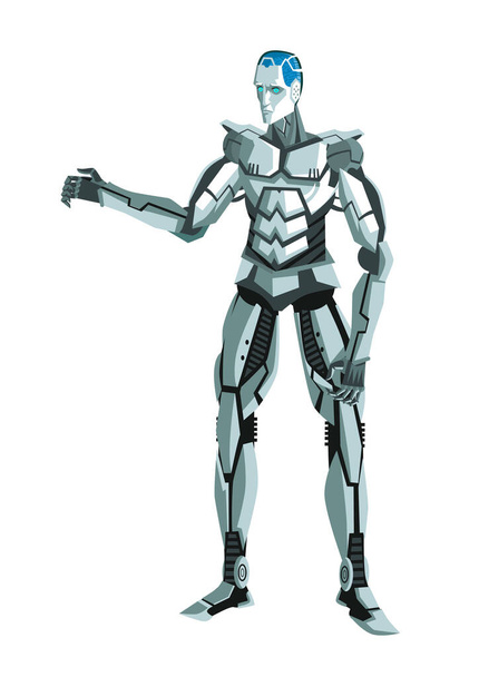 ρομπότ cybotg τεχνητός άνθρωπος - Διάνυσμα, εικόνα