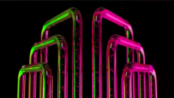 Система декількох труб, що пропускають рідину через себе, схожа на систему охолодження. 3d візуалізація
 - Кадри, відео