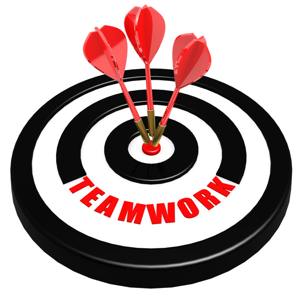 Teamwork dart board - Photo, Image