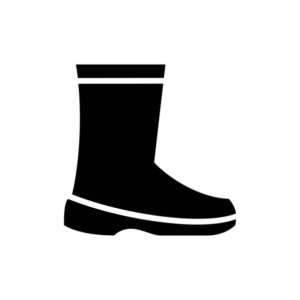 Labor safety shoes glyph icon - Vector, Image
