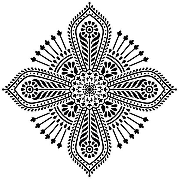 Motivo floral vectorial sobre fondo blanco - Vector, imagen