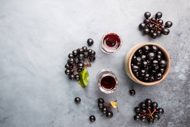 homemade chokeberry wine - Photo, Image