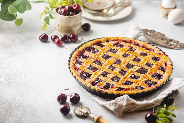 Homemade Cherry Pie - Photo, Image