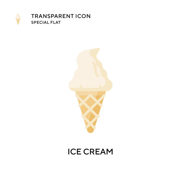 アイスクリームのアイコン。フラットスタイルのイラスト。EPS 10ベクトル. - ベクター画像