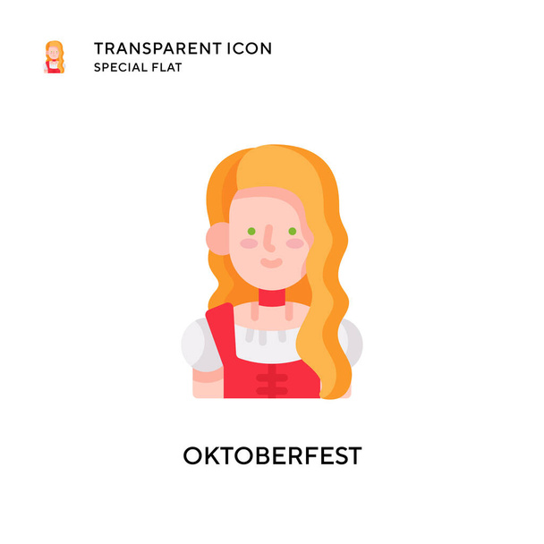 Oktoberfest icono del vector. Ilustración de estilo plano. EPS 10 vector. - Vector, imagen