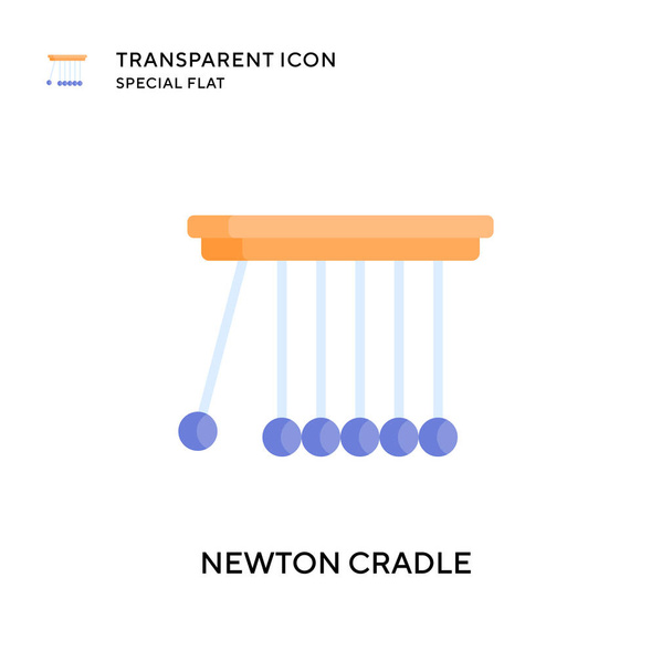 Newtonova ikona vektoru kolébky. Ilustrace plochého stylu. EPS 10 vektor. - Vektor, obrázek