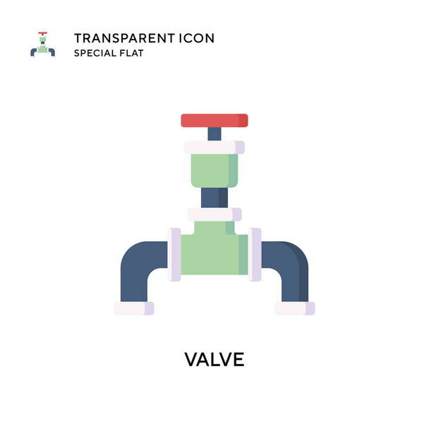 Valve vector icon. Flat style illustration. EPS 10 vector. - Vector, Image