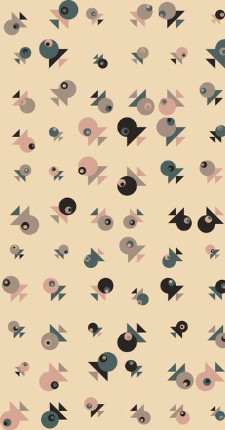 Abstract colorful pattern, art background illustration - Vecteur, image