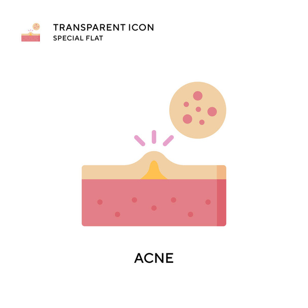 Acne vector icon. Flat style illustration. EPS 10 vector. - Vector, Image