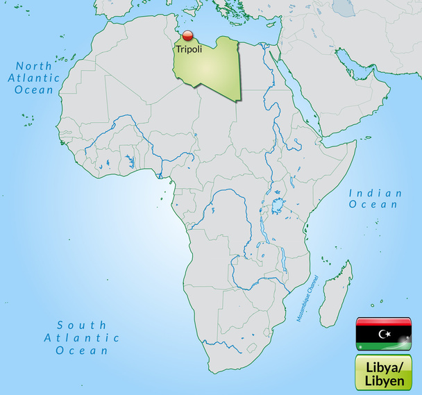Карта Лівії
 - Вектор, зображення