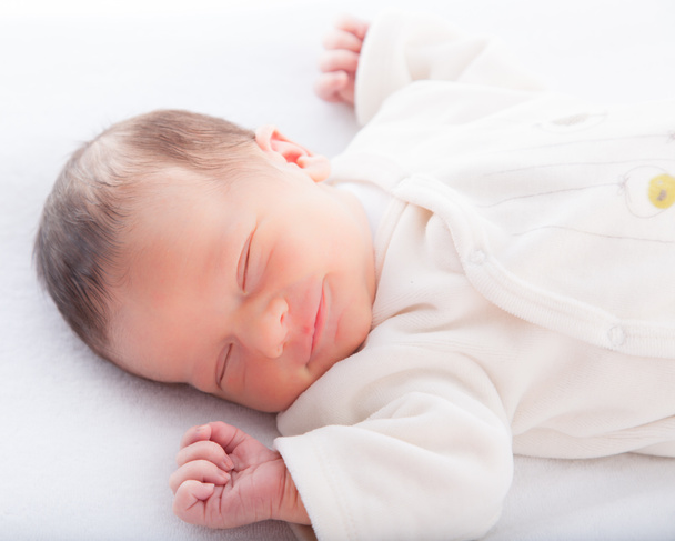 Infant sleeping in bed - Photo, Image
