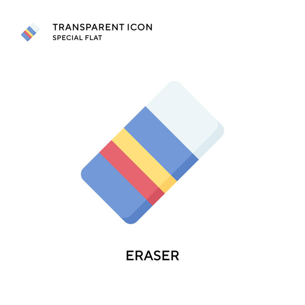 Eraser vector icon. Flat style illustration. EPS 10 vector. - Vector, Image