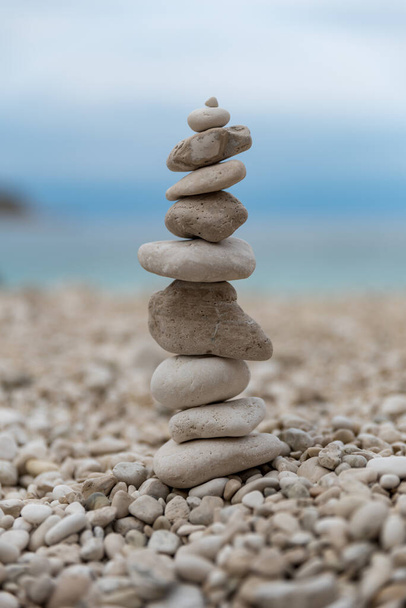 Stone balancing close up - Photo, Image