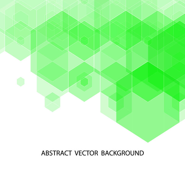 Green geometric background. Abstract background. Business vector. Geometric design element. Hexagon - Vektor, kép