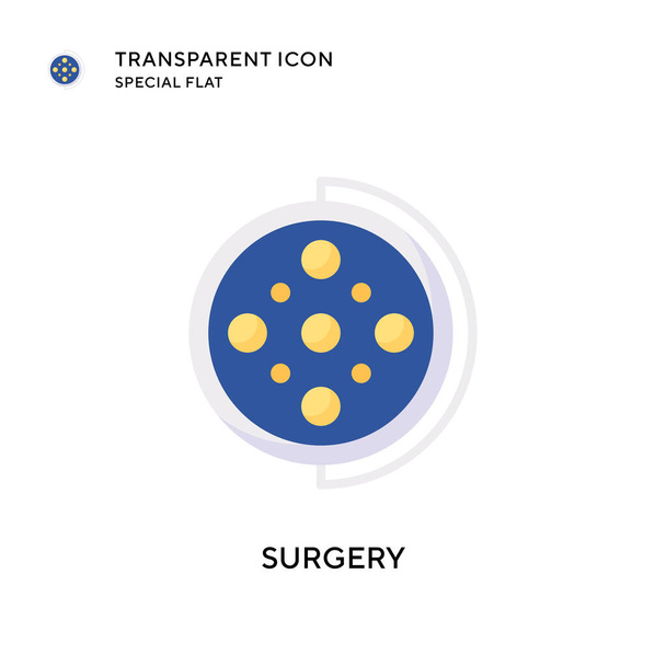 Surgery vector icon. Flat style illustration. EPS 10 vector. - Vector, Image