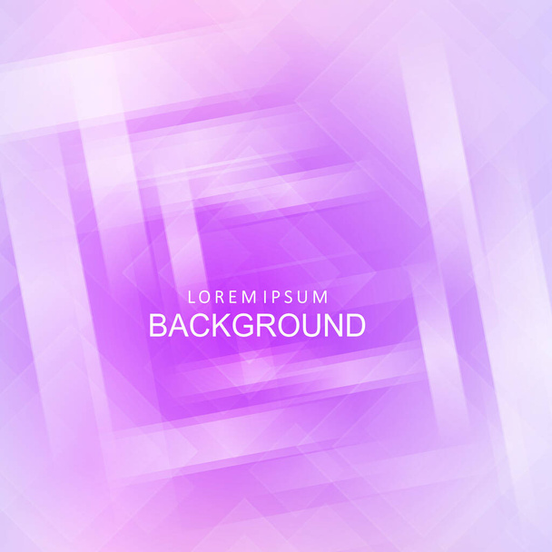 Composición geométrica púrpura clara abstracta, cuadrados y rayas dibujados caóticamente - Vector, imagen