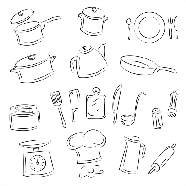 utensilios de cocina - Vector, Imagen