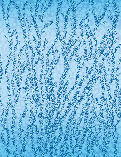 Frost mintát egy ablak. - Vektor, kép