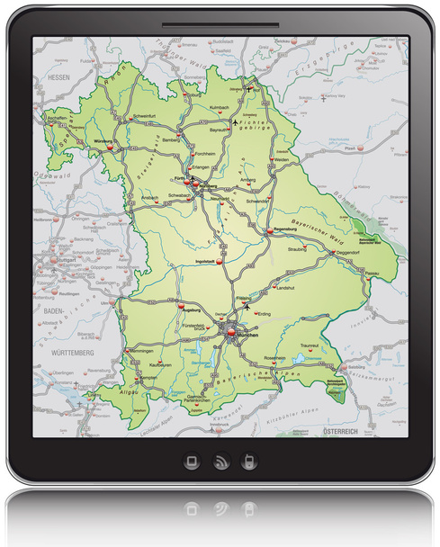 Карта Баварська
 - Вектор, зображення