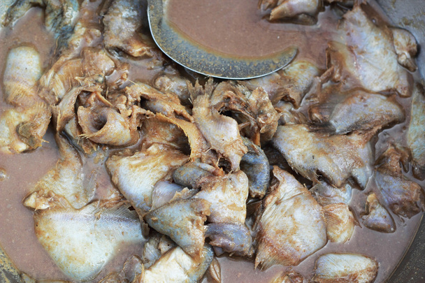 риба збереглися з сіллю - традиційному тайському стилі сирого збереглися - Фото, зображення