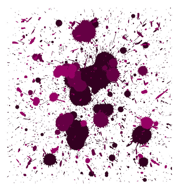 vektor rózsaszín ecset splatters - Vektor, kép