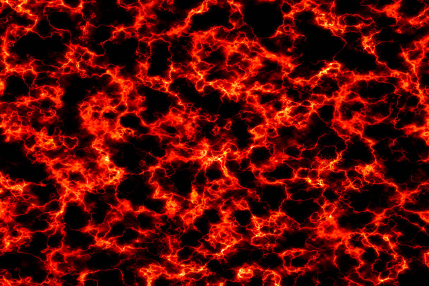 vuur bout gloeien minerale lijn textuur op zwart marmer luxe interieur achtergrond - Foto, afbeelding