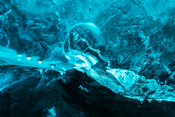 zamrzlá ledová jeskyně na Vatnajokull, Island - Fotografie, Obrázek