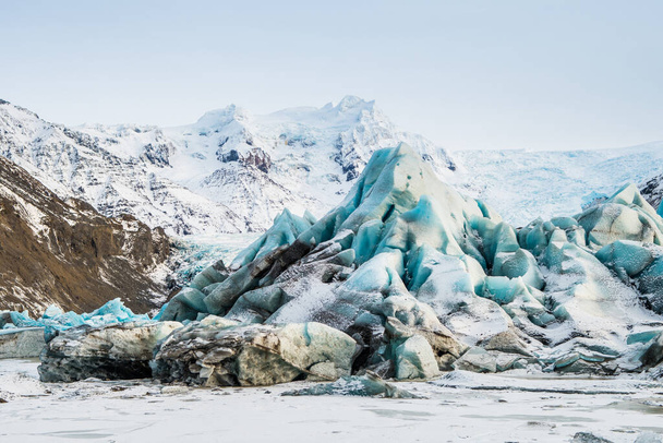 tour del ghiacciaio a vatnajokull, ghiacciaio - Foto, immagini