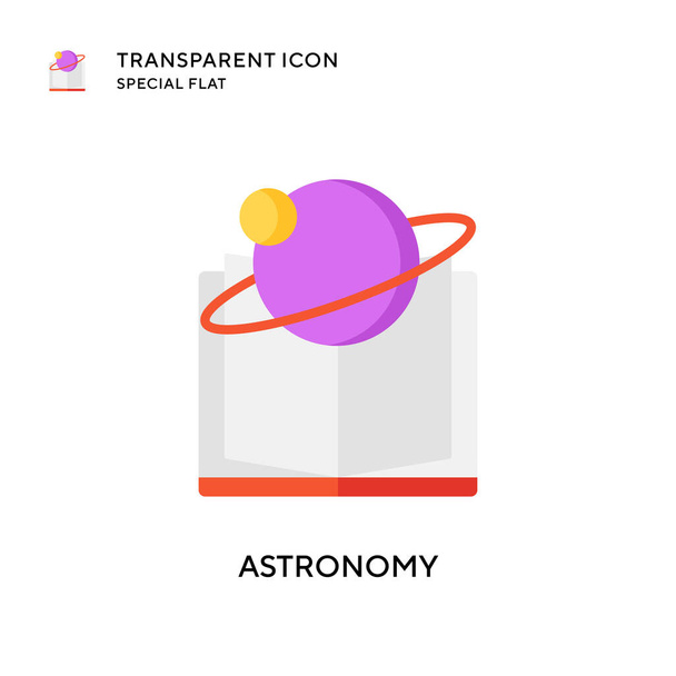 Astronomy vector icon. Flat style illustration. EPS 10 vector. - Vector, Image