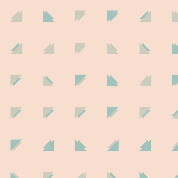 Squared vector template with arrow figures made of multiple triangles. Generative art with plain background  - Vector, Imagen