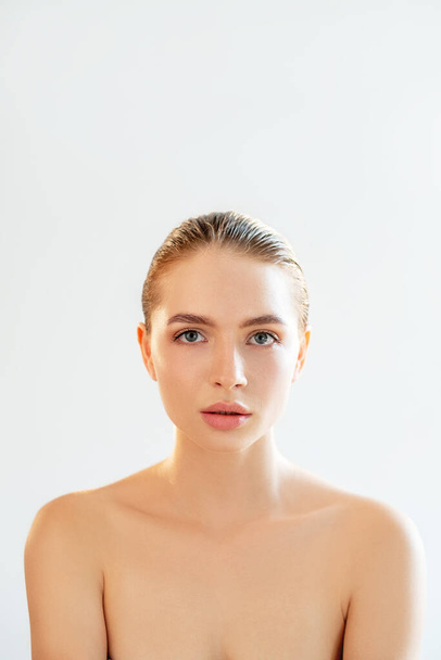 skincare cosmetology face rejuvenation woman light - Foto, Bild