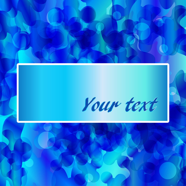 Blue abstract background template. - Vektor, Bild