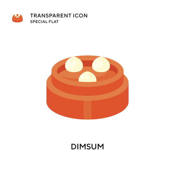 Icona del vettore Dimsum. Illustrazione in stile piatto. Vettore EPS 10. - Vettoriali, immagini