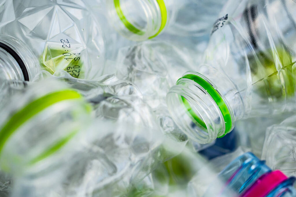 bouteilles en plastique recyclage concept de fond - Photo, image