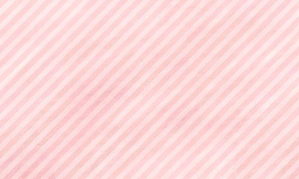 gestreifter pinkfarbener Grunge-Hintergrund, mit rosafarbenen Streifen in verschiedenen Schattierungen und grunzig körniger Textur. Diagonalstreifen. - Foto, Bild