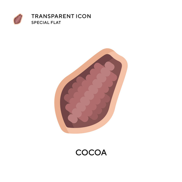 Icône vectorielle de cacao. Illustration style plat. Vecteur EPS 10. - Vecteur, image