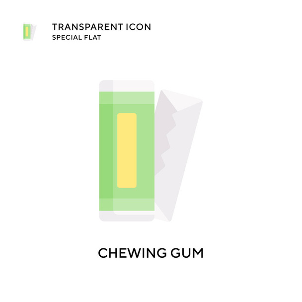 Chewing gum vector icon. Flat style illustration. EPS 10 vector. - Vector, Image