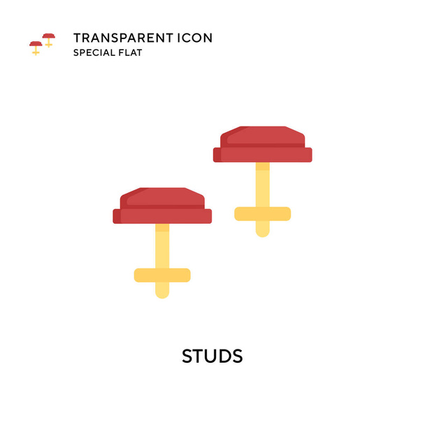 Studs vector icon. Flat style illustration. EPS 10 vector. - Vector, Image